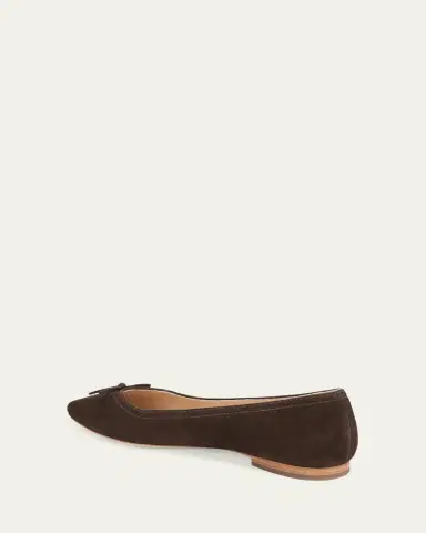 Veronica Beard Cailey Suede Ballerina Flats | Thumbnail 3