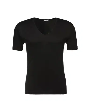 Zimmerli Men's Sea Island V-Neck Cotton T-Shirt | Thumbnail 1