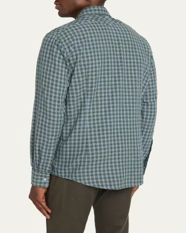 Massimo Alba Men's Check Cotton Arizona Shirt | Thumbnail 3 Massimo Alba Men's Check Cotton Arizona Shirt | Thumbnail 3