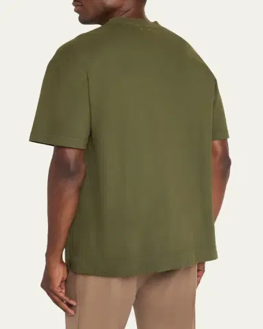 Massimo Alba Men's Brushed Garment Dyed T-Shirt | Thumbnail 3 Massimo Alba Men's Brushed Garment Dyed T-Shirt | Thumbnail 3