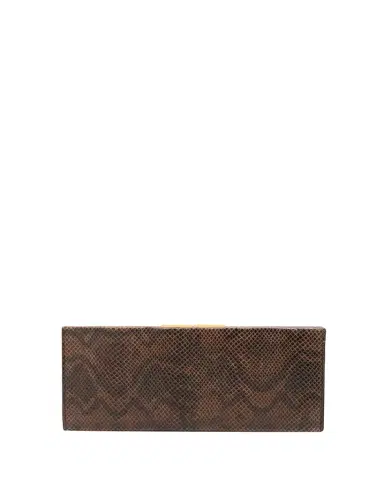 Nili Lotan Anjelica Snakeskin-Embossed Leather Clutch Bag | Thumbnail 1