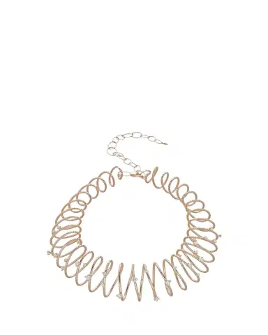 MATTIA CIELO 18K Gold and Titanium Coiled Diamond Necklace | Thumbnail 1