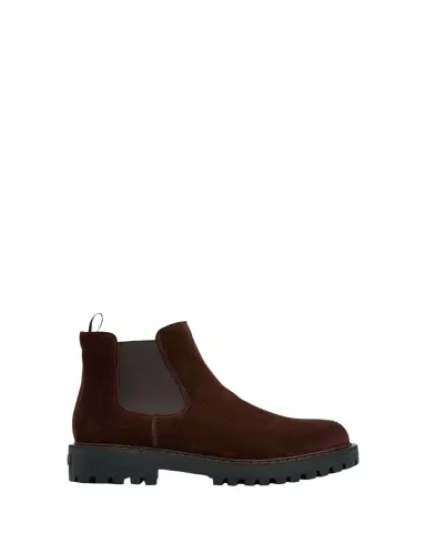 Prada Men's Folder Suede Lug-Sole Chelsea Boots | Thumbnail 1