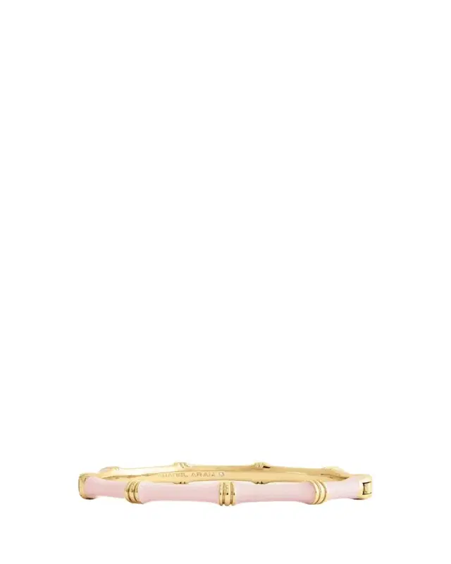 Anabel Aram Jewelry Bamboo Enameled Hinged Bangle
