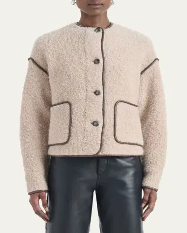 Altuzarra Irving Single-Breasted Alpaca Boucle Jacket | Thumbnail 4 Altuzarra Irving Single-Breasted Alpaca Boucle Jacket | Thumbnail 4