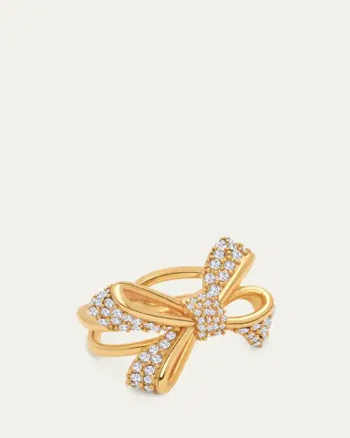 Oscar de la Renta Pave Bow Ring | Thumbnail 3