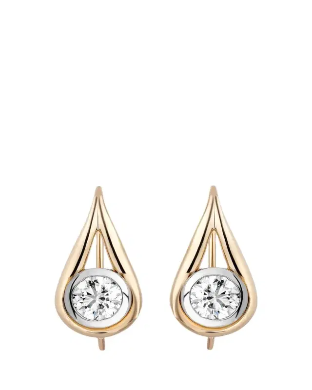 Mason and Books 14K Lasso Drop Earrings with Diamonds