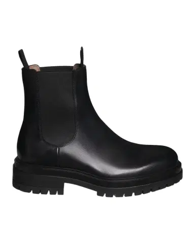 Gianvito Rossi Men's Chester Lug Sole Leather Chelsea Boots | Thumbnail 1