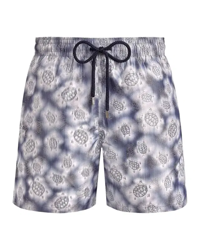 Vilebrequin Men's Ronde Des Tortures Patterned Swim Trunks