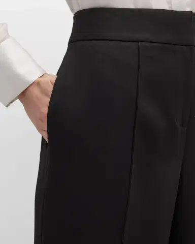 Milly Nash High-Rise Wide-Leg Cady Pants | Thumbnail 5
