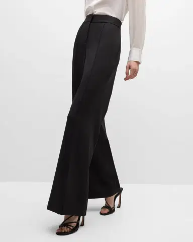 Milly Nash High-Rise Wide-Leg Cady Pants | Thumbnail 7