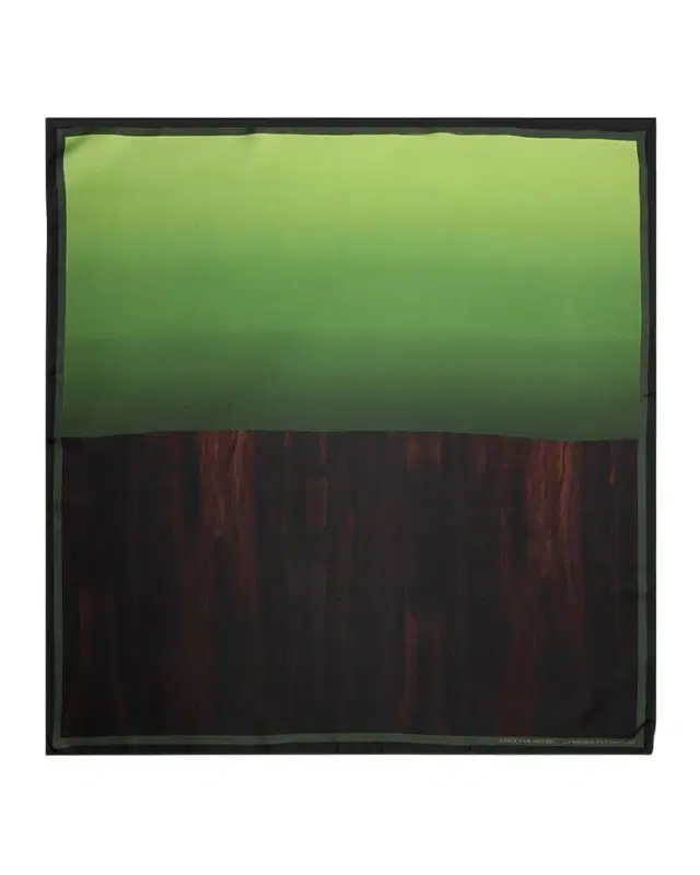 Dries Van Noten Cannabis Patchouli Silk Foulard