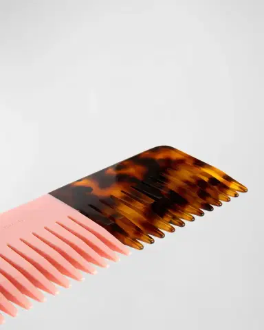 Dries Van Noten Pink and Tortoiseshell Wide-Tooth Comb | Thumbnail 2 Dries Van Noten Pink and Tortoiseshell Wide-Tooth Comb | Thumbnail 2
