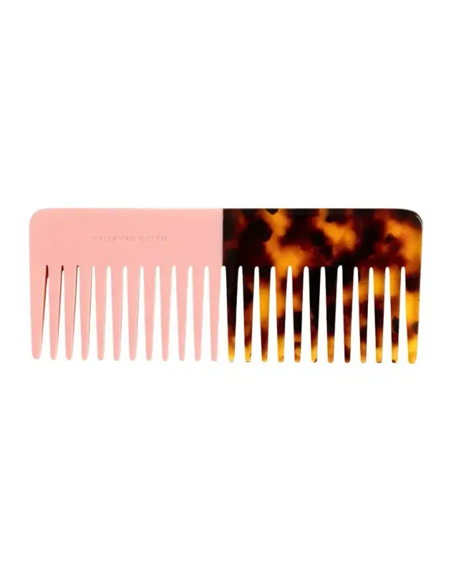 Dries Van Noten Pink and Tortoiseshell Wide-Tooth Comb