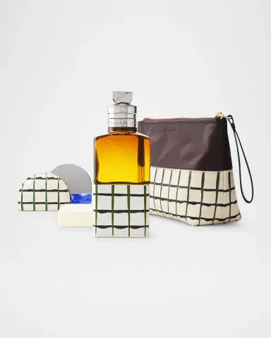Dries Van Noten Bleu Tartan Handheld Mirror | Thumbnail 4 Dries Van Noten Bleu Tartan Handheld Mirror | Thumbnail 4
