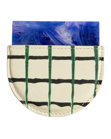 Dries Van Noten Bleu Tartan Handheld Mirror | Thumbnail 1 Dries Van Noten Bleu Tartan Handheld Mirror | Thumbnail 1