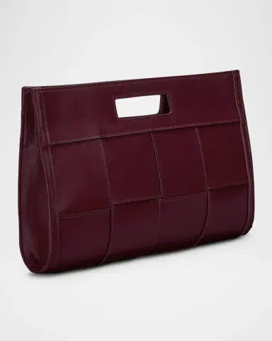 GiGi New York Remy Woven Leather Clutch Bag | Thumbnail 3