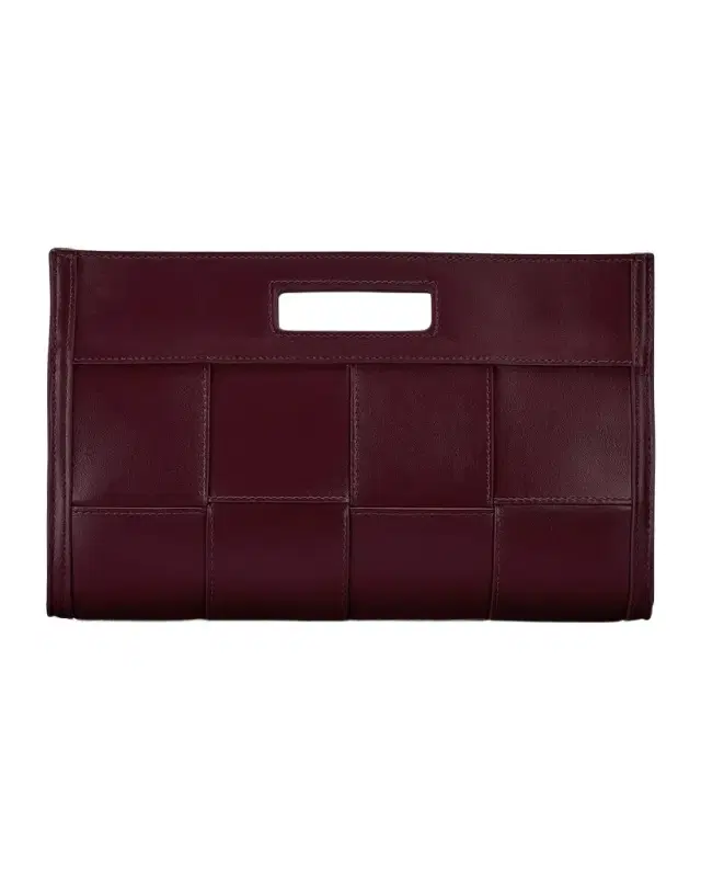 Gigi New York Remy Woven Leather Clutch Bag