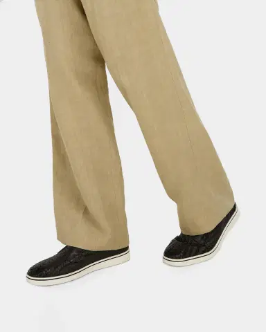 Ferragamo Men's Alfie Braided Leather Slip-On Shoes | Thumbnail 2 Ferragamo Men's Alfie Braided Leather Slip-On Shoes | Thumbnail 2