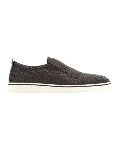 Ferragamo Men's Alfie Braided Leather Slip-On Shoes | Thumbnail 1 Ferragamo Men's Alfie Braided Leather Slip-On Shoes | Thumbnail 1