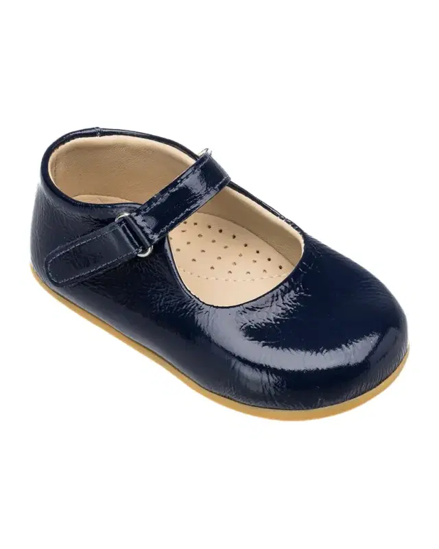 Elephantito Kid 's Bare Patent Leather Mary Janes, Baby/Toddler