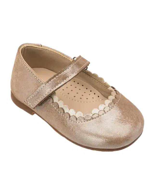 Elephantito Kid 's Aria Leather Ballerina Flats, Baby/Toddler