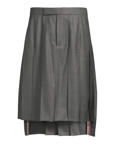 Thom Browne Pleated Wool Twill High-Low Skirt | Thumbnail 1 Thom Browne Pleated Wool Twill High-Low Skirt | Thumbnail 1