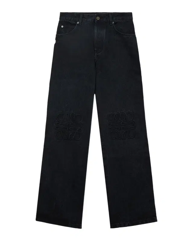 Loewe Men 's Anagram-Embroidered Baggy Jeans
