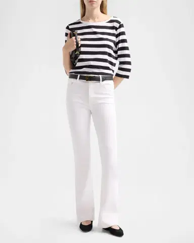 MAJESTIC FILATURES Soft Touch Striped Bateau-Neck Tee | Thumbnail 2 MAJESTIC FILATURES Soft Touch Striped Bateau-Neck Tee | Thumbnail 2