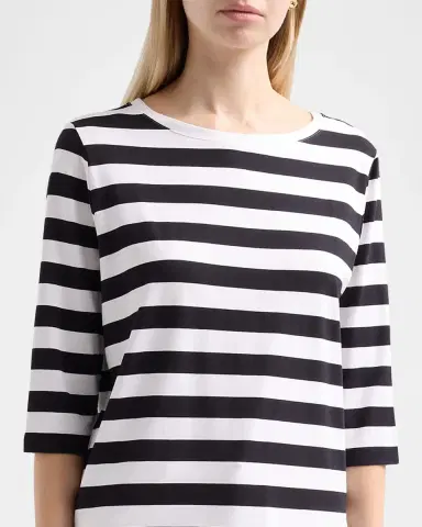 MAJESTIC FILATURES Soft Touch Striped Bateau-Neck Tee | Thumbnail 5 MAJESTIC FILATURES Soft Touch Striped Bateau-Neck Tee | Thumbnail 5
