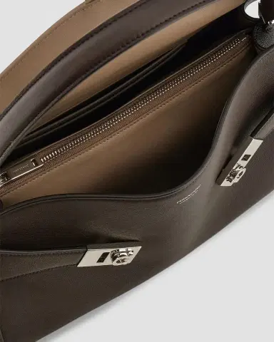 Ferragamo Hug Medium Leather Top-Handle Bag | Thumbnail 4