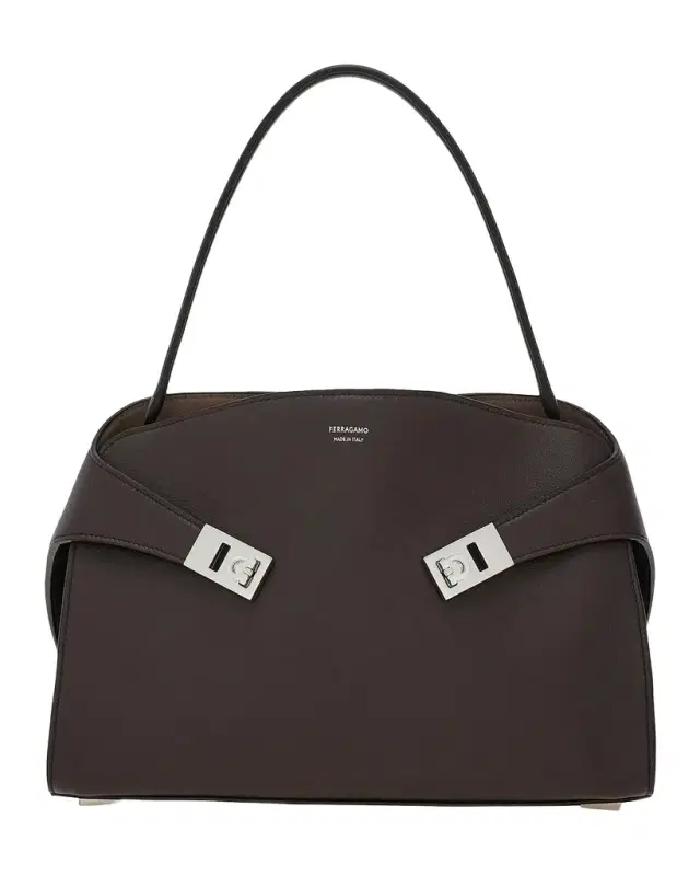 Ferragamo Hug Medium Leather Top-Handle Bag