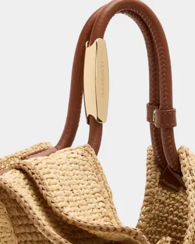 Zimmermann Goldentime Small Ruffled Raffia Tote Bag | Thumbnail 5 Zimmermann Goldentime Small Ruffled Raffia Tote Bag | Thumbnail 5