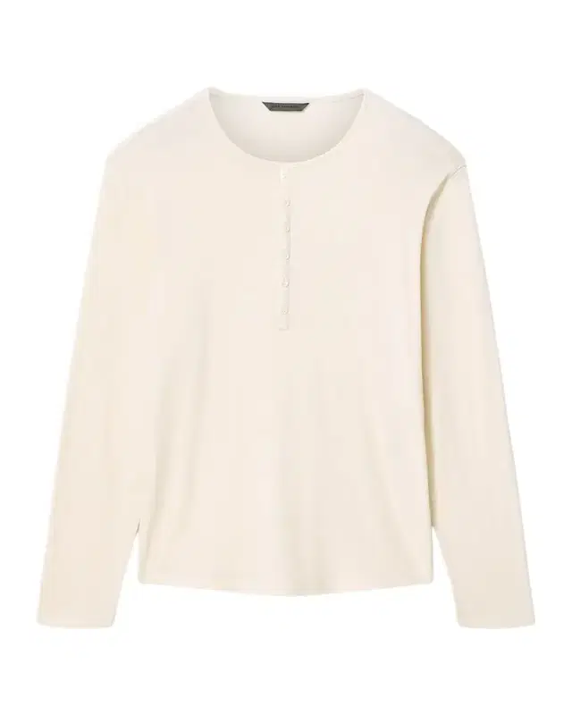 John Varvatos Men 's Sorella Cotton Long-Sleeve Henley T-Shirt