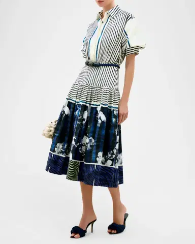 Silvia Tcherassi Kaila Belted Midi Shirtdress | Thumbnail 2 Silvia Tcherassi Kaila Belted Midi Shirtdress | Thumbnail 2