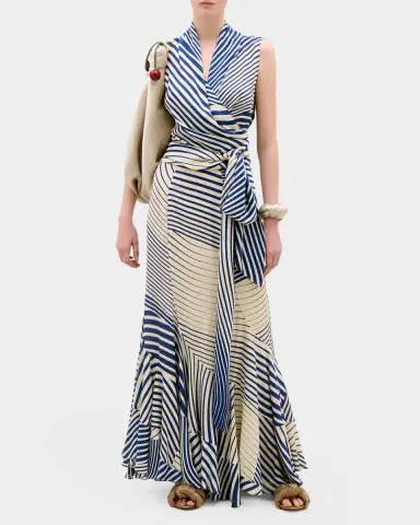 Silvia Tcherassi Florina Striped Maxi Skirt | Thumbnail 2