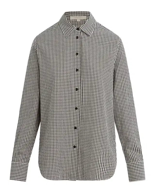 Favorite Daughter The Boyfriend Gingham Check Cotton Shirt