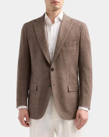 Kiton Men's Woven Cashmere Sport Coat | Thumbnail 4