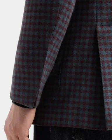 Kiton Men's Checked Cashmere Sport Coat | Thumbnail 8