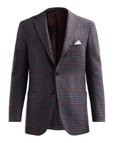 Kiton Men's Checked Cashmere Sport Coat | Thumbnail 1