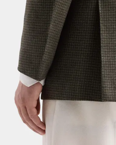Kiton Men's Houndstooth Cashmere Sport Coat | Thumbnail 8