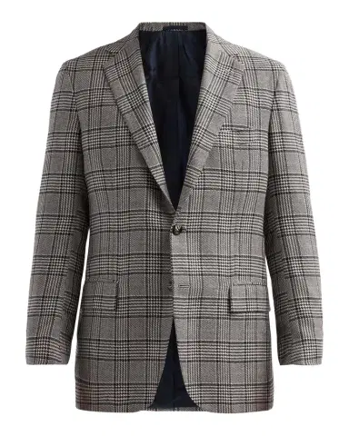 Kiton Men's Plaid Cashmere Sport Coat | Thumbnail 1 Kiton Men's Plaid Cashmere Sport Coat | Thumbnail 1