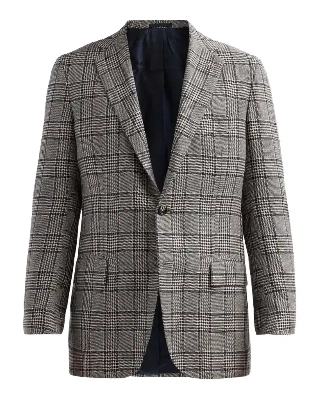 Kiton Men 's Plaid Cashmere Sport Coat