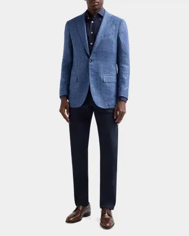 Kiton Men's Cashmere Houndstooth Sport Coat | Thumbnail 2