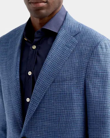 Kiton Men's Cashmere Houndstooth Sport Coat | Thumbnail 5