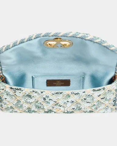 Valentino Garavani Devain Small Sequined Shoulder Bag | Thumbnail 3