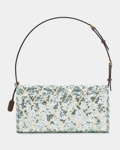 Valentino Garavani Devain Small Sequined Shoulder Bag | Thumbnail 5