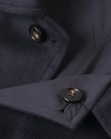 Kiton Men's Cashmere-Blend Reversible Raincoat | Thumbnail 5
