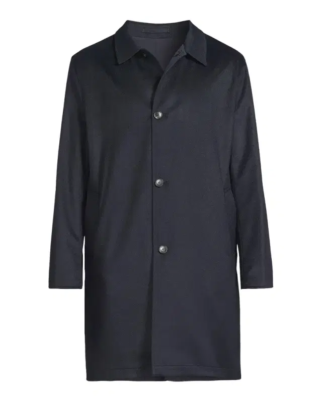 Kiton Men 's Cashmere-Blend Reversible Raincoat