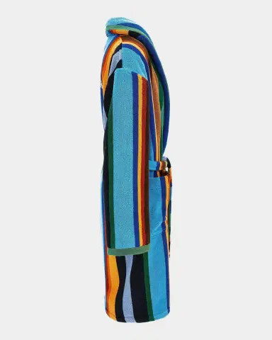 Versace Men's Medusa Jacquard Striped Terry Robe | Thumbnail 3